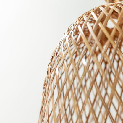 Natural lampshade CAMAYA - woven bamboo lamp