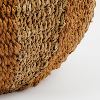 Tacoma storage basket with lid, jute yellow H47 x Ø50 cm