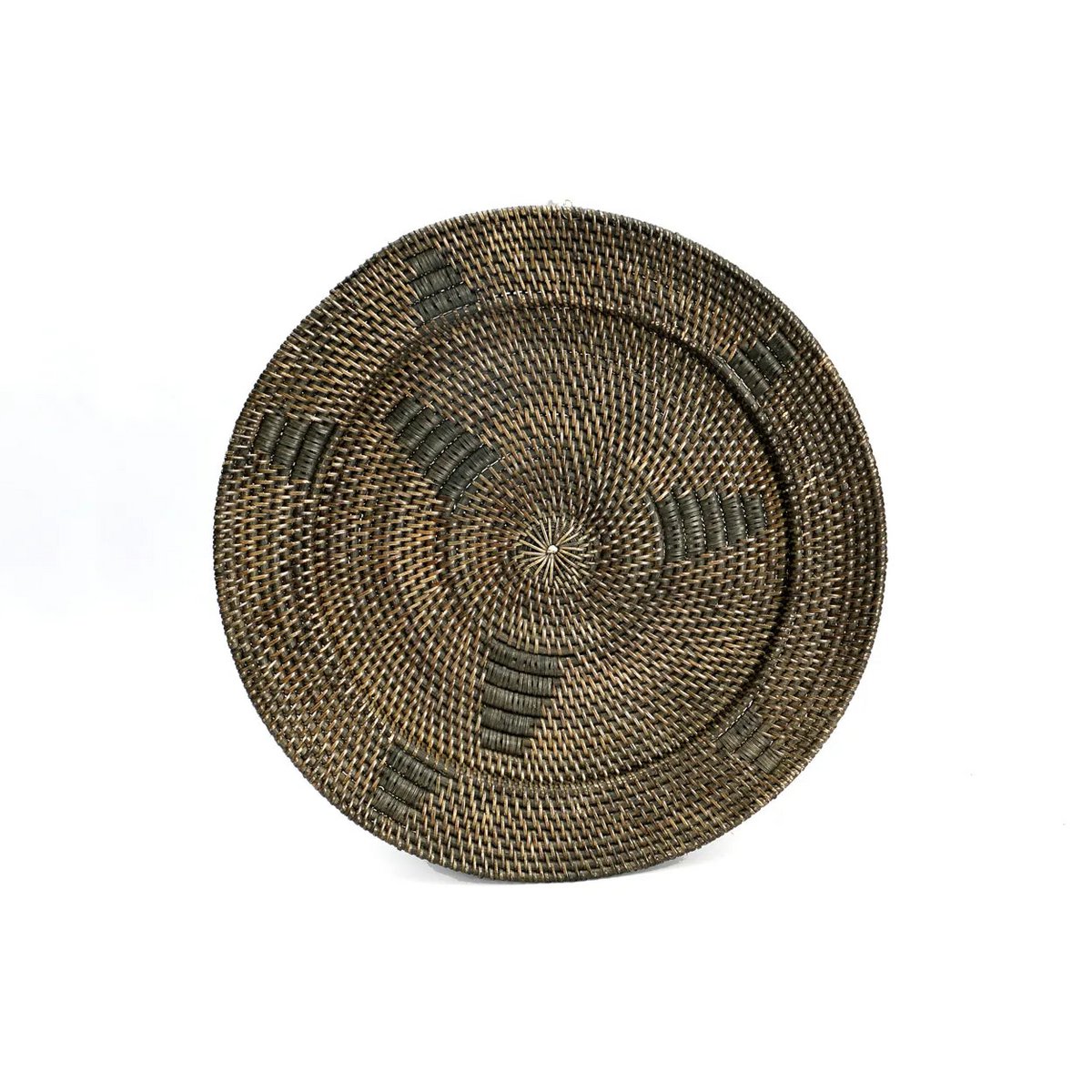 Wall plate - The Jasmine Plate S - rattan decoration, brown