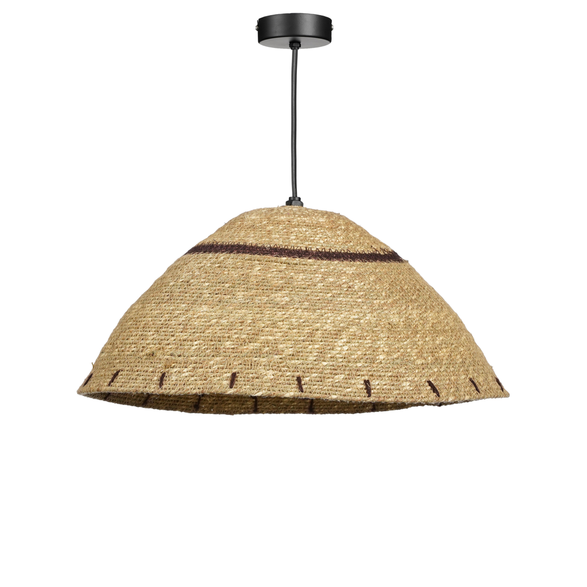 Joulz hanging lamp made of jute, gypsy brown - H16 x Ø36 cm