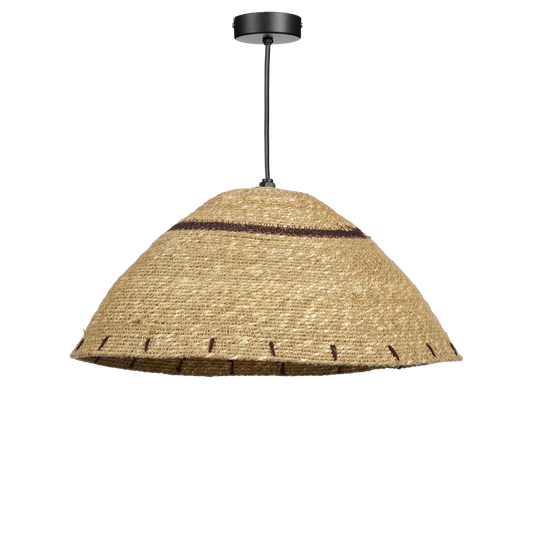 Joulz hanging lamp made of jute, gypsy brown - H16 x Ø36 cm