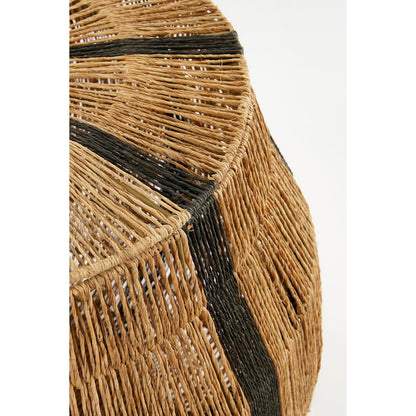 Liliano basket set of 2, H48 x Ø50 cm, jute - black