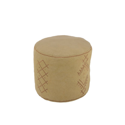 Sitz-Pouf Ethnic, Baumwolle - Sand