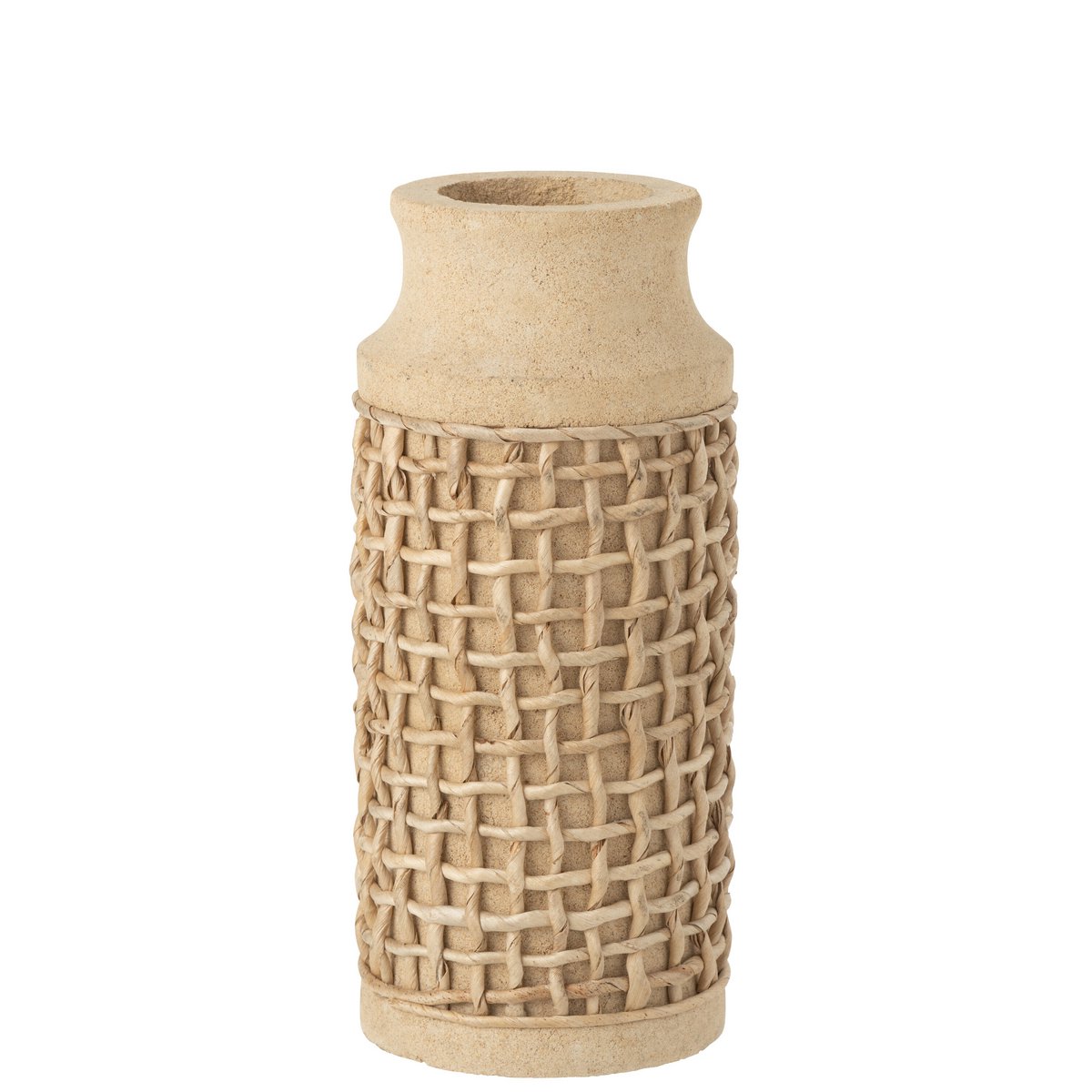 Decorative vase Ella - Cement - Sand Natural