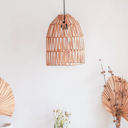 Natural rattan lampshade - MALUKA pendant light made of natural fibers (2 sizes)