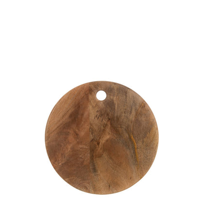 Round cutting board - decorative board made of mango wood
