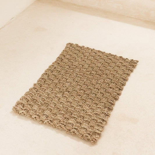 Seegras-Teppich, 72 x 45 cm, handgewebt aus Naturfasern, NIRAMA-Fußmatte