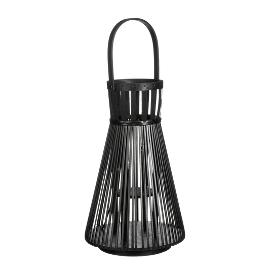 Cosmo Lantern, Recycled Polyester - Black - H45 x Ø15 cm