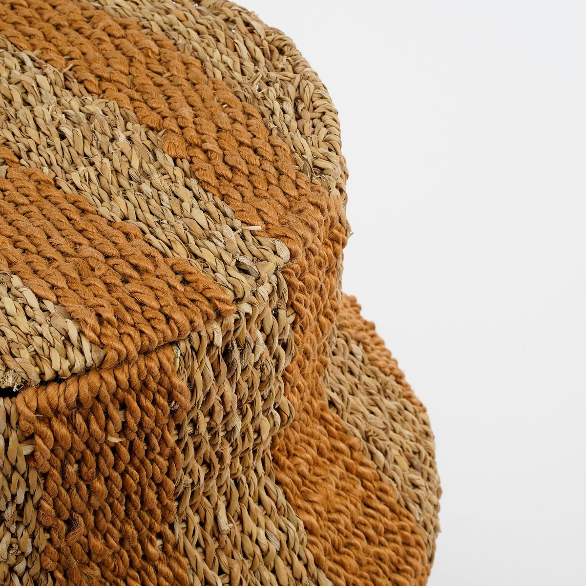 Tacoma storage basket with lid, jute yellow H47 x Ø50 cm