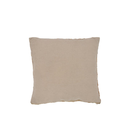 Bali cushion made of reed/textile - 45 x 45 cm - natural, small