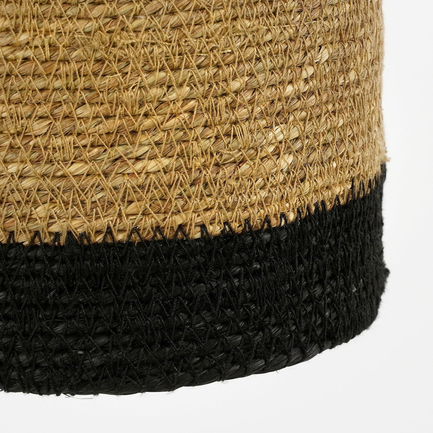 Jinx hanging lamp made of jute, ethnic black - H30 x Ø15 cm