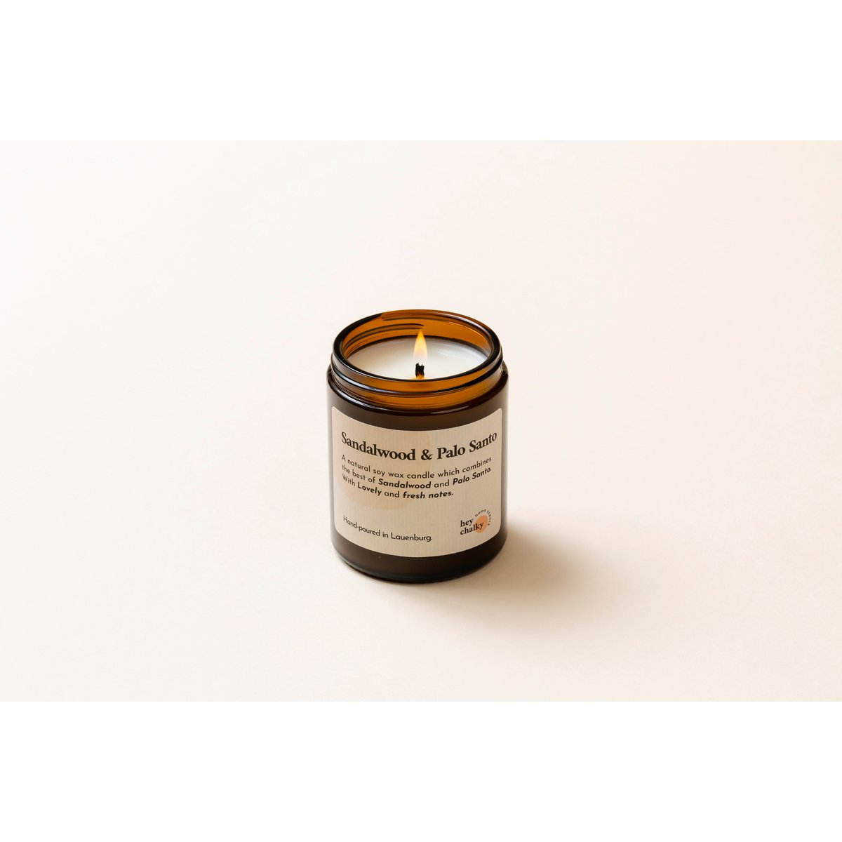 Candle "Sandalwood & Palo Santo" 155 g - scented candle in a glass