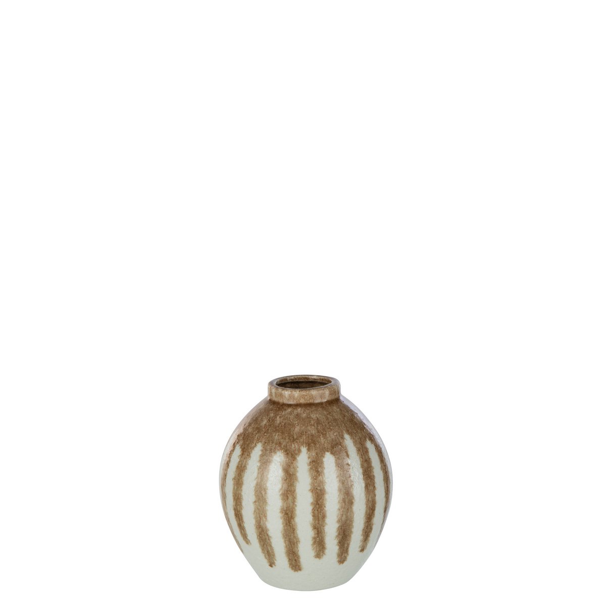 Vase Paint Keramik, Beige/Hellbraun - small