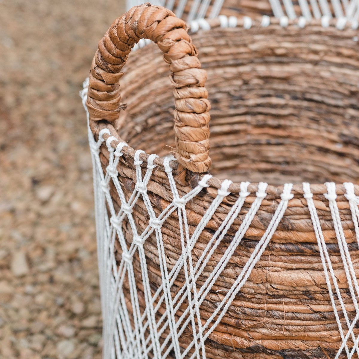 Laundry basket - plant basket - storage basket JUWANA made of banana fiber