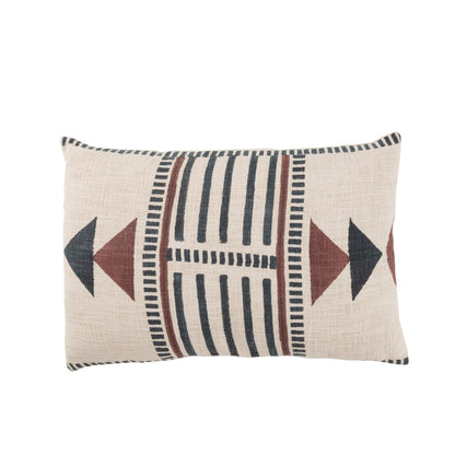 Cushion with ethnic graphics - long