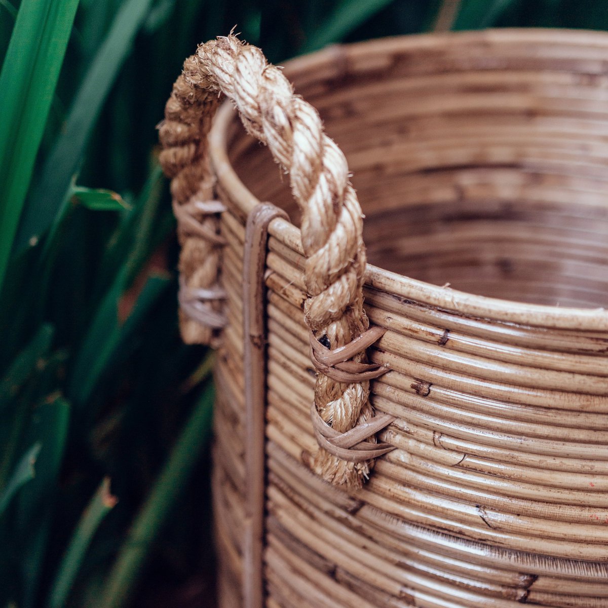 OTERE laundry basket, rattan plant basket