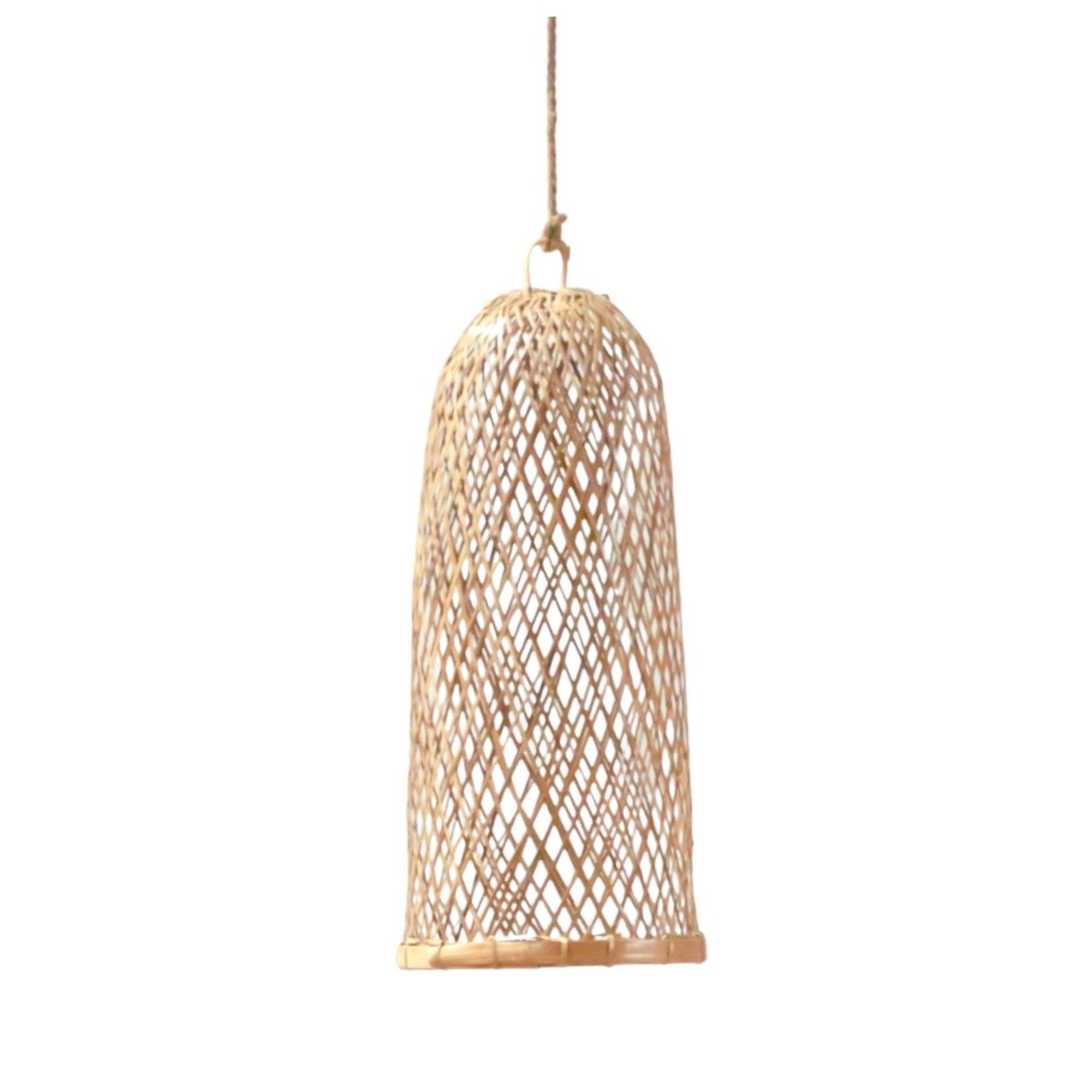 Natural lampshade CAMAYA - woven bamboo lamp