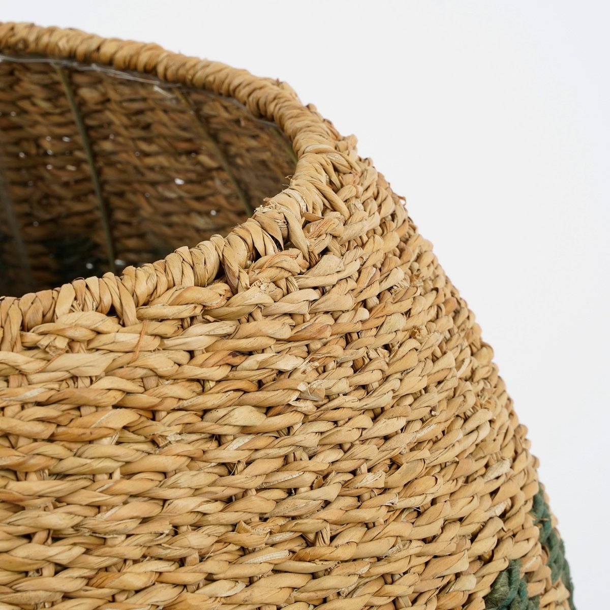 Basket for plants Billy L - H52 x Ø47 cm - Seagrass Green