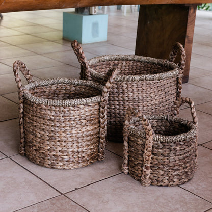 CANGGU water hyacinth storage basket (3 sizes)