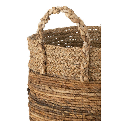 Set of 3 baskets Lucie - Raffia Natural