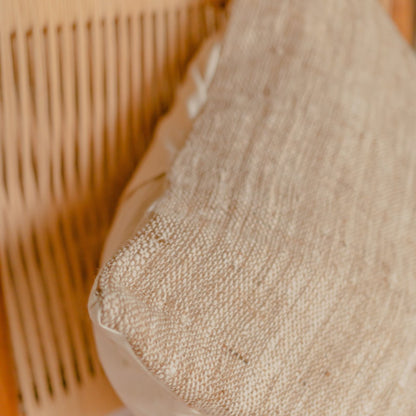 Handgewebter Kissenbezug LANGIT 40x40 oder 50x50 cm, Sofakissen aus Baumwolle