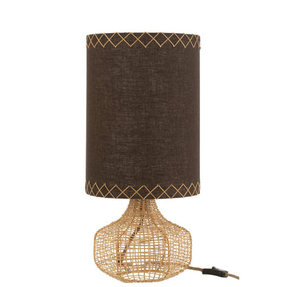 Table lamp Ibiza, jute - brown