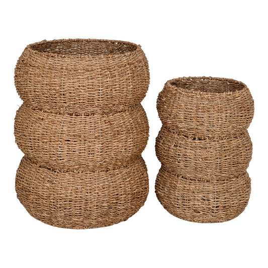 Sarbas plant basket, baskets set of 2 - natural