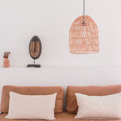 Natural rattan lampshade - MALUKA pendant light made of natural fibers (2 sizes)