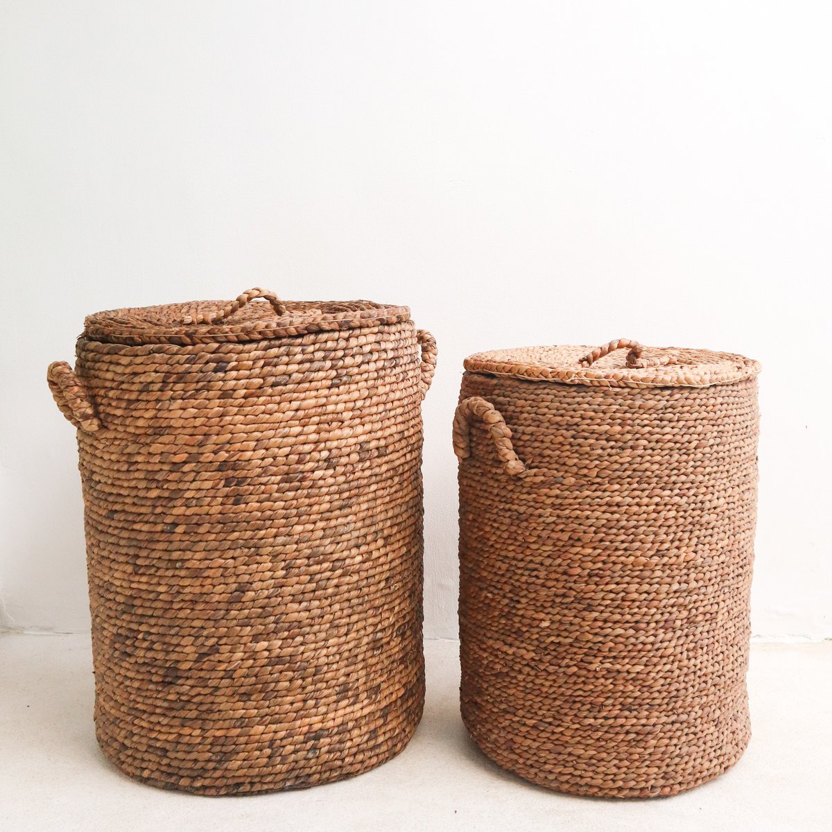 Storage basket IKAT - laundry basket, basket with lid